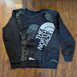 The North Face All Over Logo Crewneck Sweatshirt Men’s XL